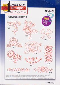 Amazing Designs ADC1373 Redwork Collection II Multi-Formatted CD