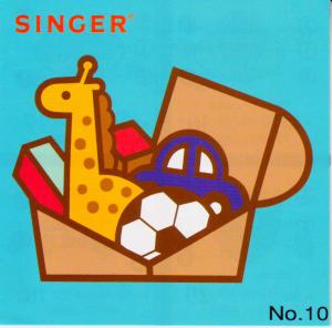 Singer No. 10 Toy Box Designs Embroidery Card for XL100, XL150, XL1000 Embroidery Machines