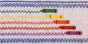 Ellen McCarn EM095, Crayon Rainbow,  Smocking Plate, Color Pattern