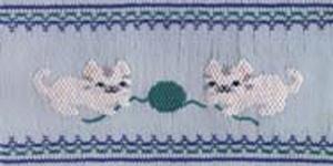 Ellen McCarn EM115 Purr-fect Playmates Cats Smocking Plate