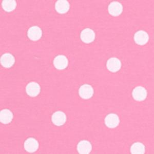 Fabric Finders 15 Yd Bolt 9.34 A Yd  #466 Pink & White Dots 100% Pima Cotton Fabric