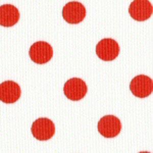 Fabric Finders 15 YD Bolt 9.99 A YD #105 Pique 100% Pima Cotton Fabric White Material With Large Red  Dots 60"