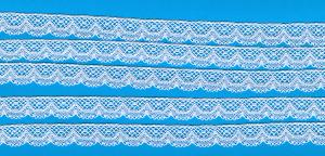 Capitol Imports 850 French Val Lace by the Yard, White 1/2" Wide