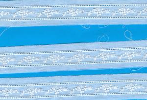 Capitol Import Swiss Embroidery 72630 White Lace