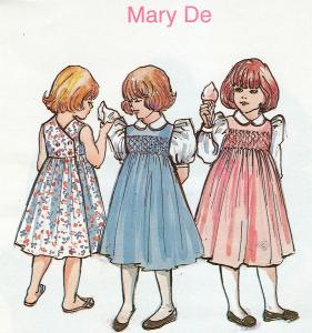 Childrens Corner, Mary De, Dress, Sewing Pattern, Size 1-2