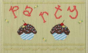 Little Memories Cupcake Party 166 Smocking Plate
