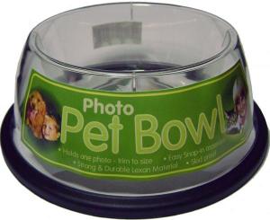 Acrylic Custom Photo or Kiwi Paper Pet Bowl (Small)