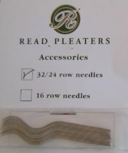 Read 12 Pack Needles for Read 24 Reg & Maxi or 32 Row Pleater Machines Manufactured After 1998 including the Current Model, 2-1/8 Inch or 55mm Long