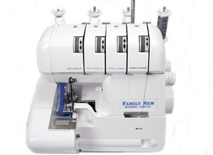 Family Sew, FS320, Open Front, Easy 234 Threading, Overlock Serger, Auto Tension Rolled Hem, Differential Feed, Seam Guide, DVD Video, Workbook Pages, White SuperLock 2000ATS, 2900D and 1934D, Reliable787 DreamStitcher, Viking 200S, Singer14J by Maruzen Jaguar, White 2900D, 2500D, 2000ATS, 1934D, Yamata Family Sew Elite 300 & 320, Reliable Dreamstitcher 787, Gemsy G320, Rex 3044