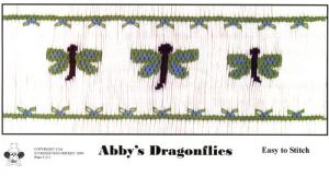 Cross-eyed Cricket Abby's Dragonflies Smocking Plate