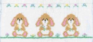 21972: Cross-eyed Cricket CEC128 Baby Lops Smocking Plate