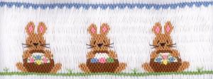 Cross-eyed Cricket Easter Baskets #185 Smocking Plate Sewing Pattern