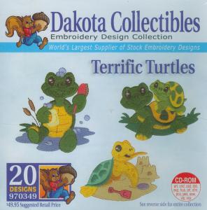 Dakota Collectibles 970349 Terrific Turtles Embroidery Designs Multi-Formatted CD