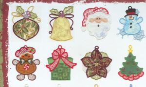 Dakota Collectibles 970383 Applique' Christmas Ornaments CD