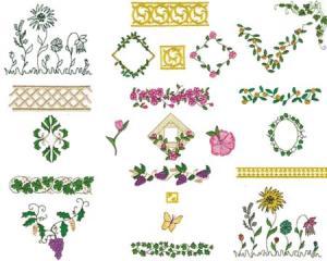 Amazing Designs ENHMC AR1 Ann Regal's Fashion Embellishments Janome Elna Embroidery Card