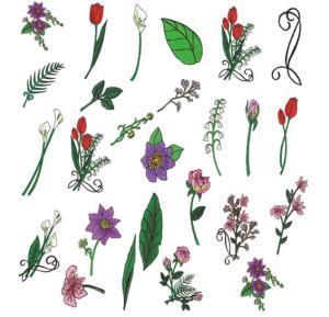 Amazing Designs ENHMC NZ10 Blooming Elegance Janome Elna Embroidery Card