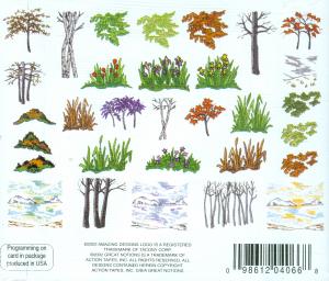 Amazing Designs ENHMC NZ9 Four Seasons Landscape Janome Elna Embroidery Card