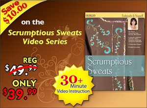 DIME CD00100 Embroider It Yourself Scrumptious Sweats CD Video