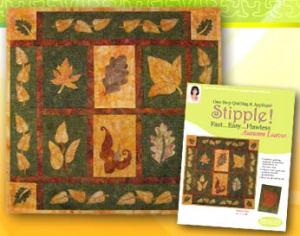 DIME, Designs in Machine Embroidery, 1 Step, Quilting & Applique Stipple!, Autumn Leaves, download