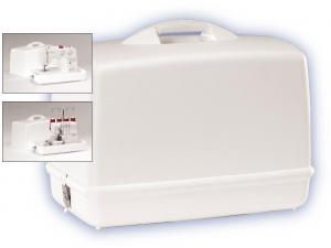 Singer 611, 621.01, P60305,  pd60 P60305, Universal, Hard, White, Carrying Case, for Freearm, (not Flatbed), Sewing Machines. Smaller Embroidery Machines, & Sergers