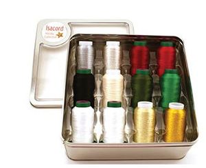 Embroidery Isacord Thread 30 spool storage box! 30 Spools of Embroidery  thread!