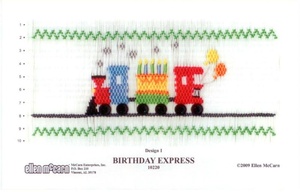 Ellen McCarn 10220 Birthday Express Smocking Plate Sewing Pattern