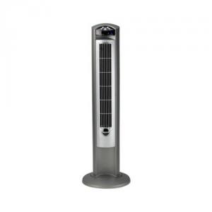 Lasko 2551 42" Wind Curve Tower Fan, Fresh Air Ionizer, Indoor & Outdoor, 7.5 Hour Timer, 3 Speeds, Remote Control Storage, ETL Listed