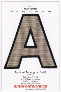 Embroideryarts Applique Monogram Set 3 XL Embroidery Multi-Formatted CD