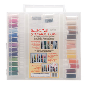 Sulky Quilter's SUL885-02 Starter Package has 30 Spools x 180 Yards of 30wt. Rayon Quilting Thread