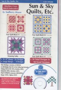 Sudberry House D9200 Sun & Sky Quilts ETC Multi-Formatted CD
