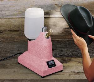 Jiffy Pink J-1 Hat Steamer, 2.5" Short Brass Steam Nozzle, 2 Min Heat Up Time +Bonus $10 Bottle Jiffy Cleaner Solution, Essential for Boiler Tank.