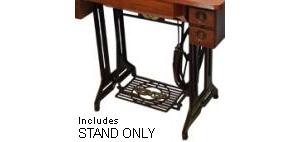 AlphaSew, Treadle Machine, Cast Iron, Metal Stand, with Pedal Only, Requires Optional, Cabinet Top, HA1-T, and Sewing Machine to Operate