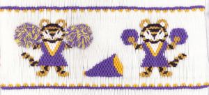 Cross-eyed Cricket CEC200 Tiger Spirit Smocking Pattern Plate with Colors