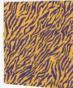 Fabric Finders FF871 15Yd Bolt @ 9.34/Yd 100% Pima Cotton Fabric 60 inch wide, Gold With Purple Tiger Stripes