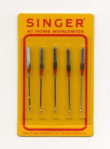 7996: Singer 200014BZ05 5Pk Embroidery Machine Needles Size 14 Chrome Plated