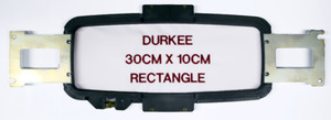 Durkee PR3010 30x10cm (11 7/8 x 4) Rectangle Embroidery Frame Single Hoop with Brackets for Brother PR6-10 Needle, Babylocks