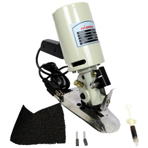 Electric Cutting Machine for Fabric, 90mm Commercial Electric Cordles  Rotary Fabric Cloth Cutting Machine Hand-Held Fabric Leather Cutter Tool  (90mm