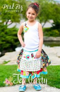 Pink Fig PFTEA Tea Party Party Skirt & Top Pattern 12m-10yrs