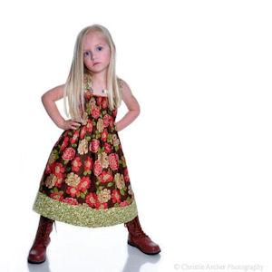 Juvie Moon Ellie  Halter Style Dress Pattern