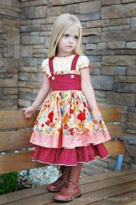 27355: Juvie Moon Diore Full Skirted Twirl Dress Sewing Pattern