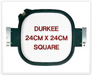 Durkee JN-24x24cm 9x9" Square Embroidery Hoop for Janome MB4 Embroidery Macgubes
