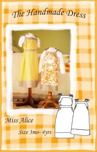 The Handmade Dress HDP107 Miss Alice Dress Pattern Size 3mo to 4 years