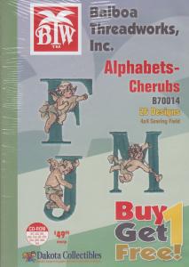 Dakota Collectibles / Balboa Threadworks B70014 Alphabets and Cherubs Multi-Formatted CD Buy 1 Get 1 Free