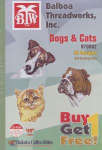 Dakota Collectibles / Balboa Threadworks B70002 Dogs & Cats  Multi-Formatted CD Buy 1 Get 1 Free