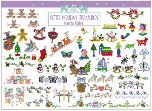 Amazing Designs ENHMC MP2 Martha Pullen's Petite Holiday Treasures Janome Elna Embroidery Cards