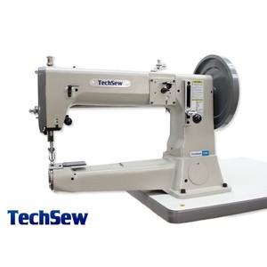 Techsew 5100flp Fully Loaded Pkg 165 Cylinder Bed Walking Foot Leather Stitcher 165 Arm 1 Foot Lift 11mmsl 12 Wheel 45hp Servo Motor Stand - 