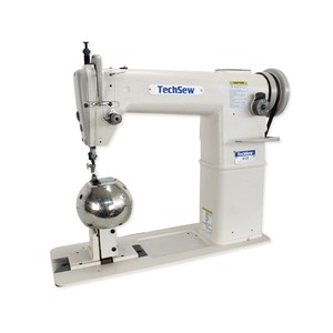 TechSew GC 810-WIG, 7"Post Bed, Roller Foot, Bottom Feed, Leather Stitcher, Industrial Sewing Machine, KD knocked down unassembled Table Stand, Servo Motor, 1800 RPM, 3/8" foot Lift, 0-5mm SL stitch length,  Table, Stand, Motor