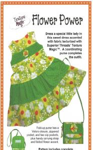 Texture Magic PBA 178 Flower Power Tiered Dress Sizes 3-4 Pattern Also Includes Purse Pattern