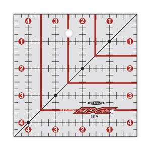 Sullivans 38174 Cutting Edge 4.5" x 4.5" Square Gridded Ruler Sharpener, Diamond Carbide edge, keeps your rotary cutter blade sharpened as you work