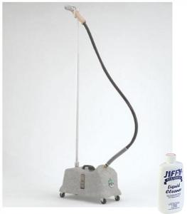 Jiffy, Steamers, J-4000M, Pro, line, Commercial, Steamer, 1500W, Metal, Steam, Head, Made, USA, Help, Clean, Freshen, Remove, Wrinkles, Jiffy J-4000M Commercial Fabric Garment Upholstery Steamer, Metal Head & Wood Handle  +Bonus $10 Value Essential Jiffy Boiler Tank Cleaner Solution